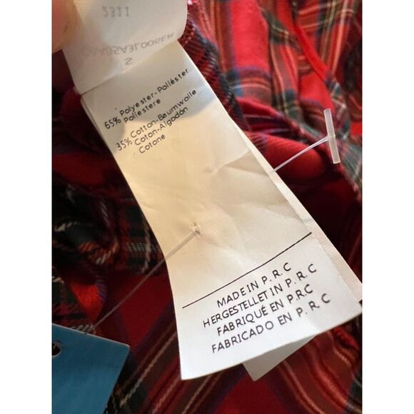 NWT CUPSHE Red Plaid Ruffle Mini Dress for Women  (SM) - Picture 7 of 9